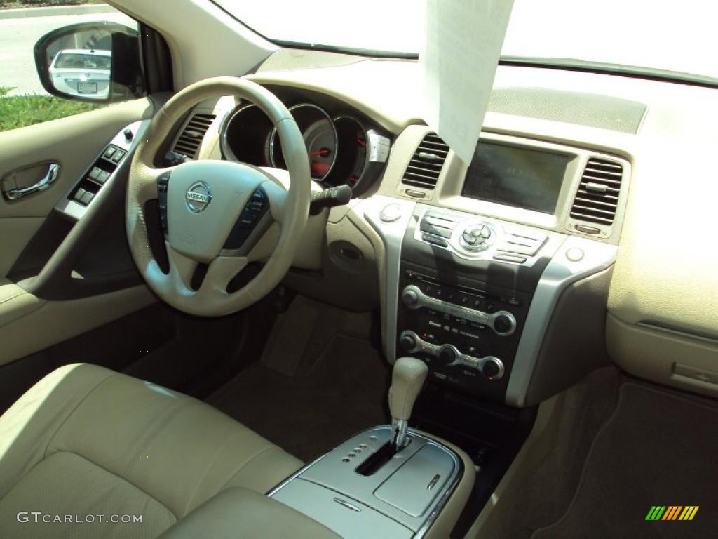 2009 Murano SL - Glacier Pearl / Beige photo #12