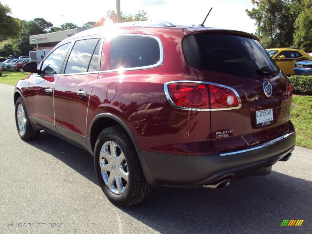 2010 Enclave CXL - Red Jewel Tintcoat / Cashmere/Cocoa photo #3