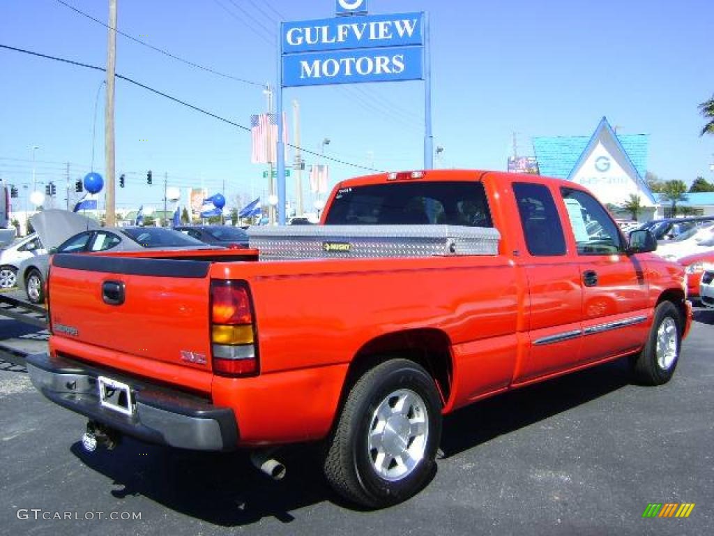 2006 Sierra 1500 SLE Extended Cab - Fire Red / Pewter photo #7