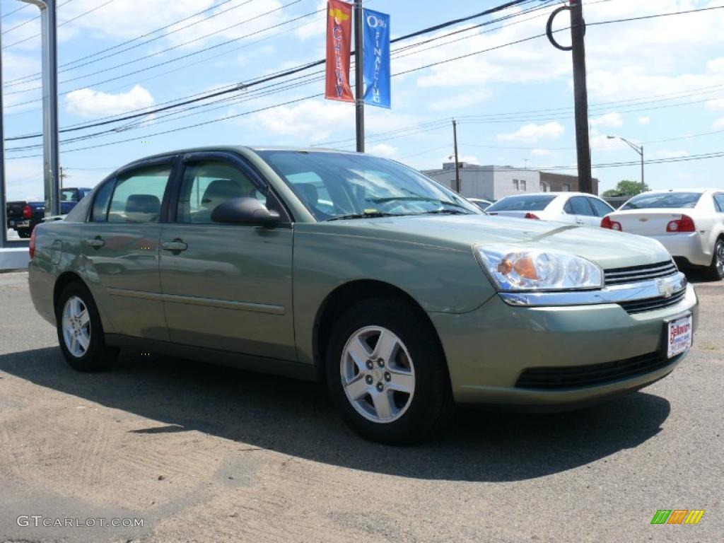 2005 Malibu LS V6 Sedan - Silver Green Metallic / Neutral Beige photo #3