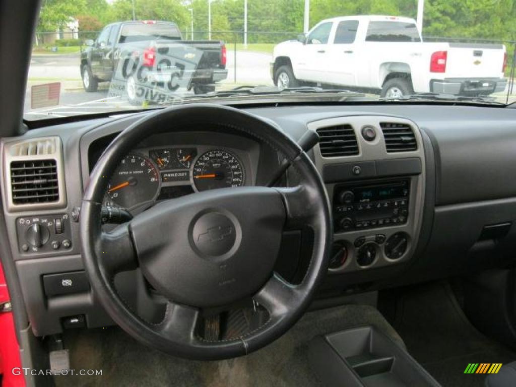 2005 Colorado LS Crew Cab - Victory Red / Medium Dark Pewter photo #5