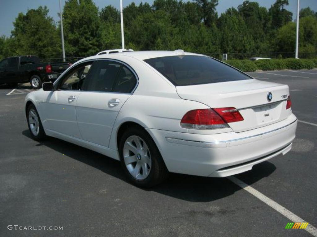 2007 7 Series 750i Sedan - Alpine White / Natural Brown photo #2