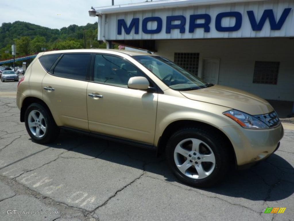 2003 Murano SL AWD - Luminous Gold Metallic / Cafe Latte photo #2