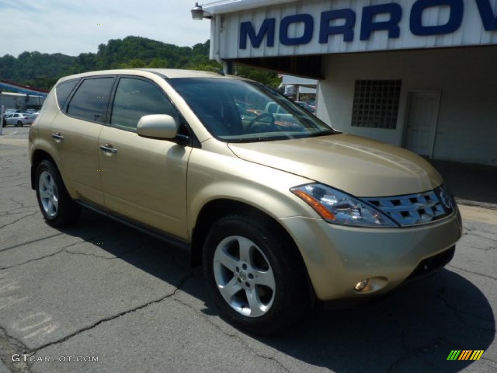 2003 Murano SL AWD - Luminous Gold Metallic / Cafe Latte photo #3