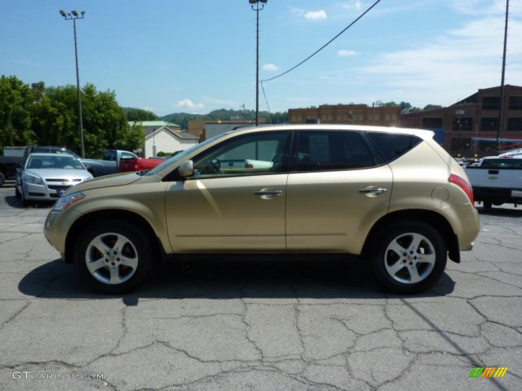 2003 Murano SL AWD - Luminous Gold Metallic / Cafe Latte photo #6