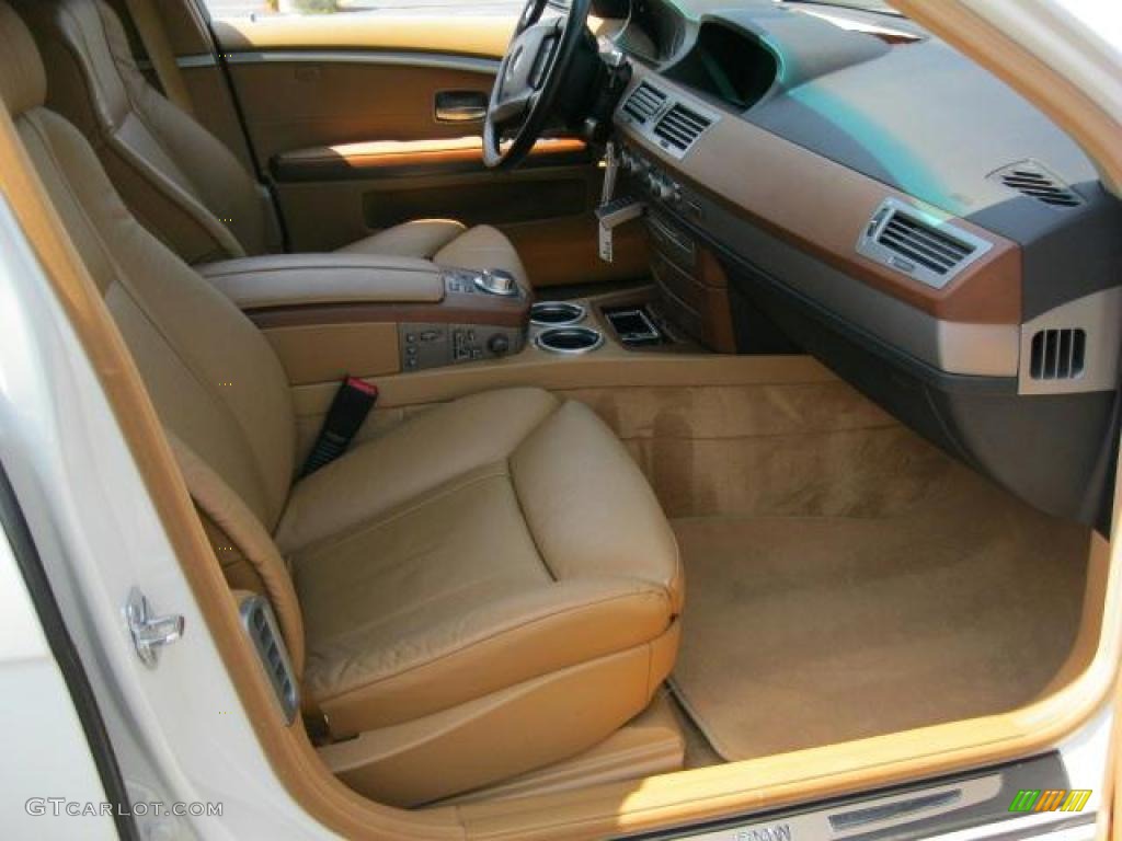 2007 7 Series 750i Sedan - Alpine White / Natural Brown photo #21