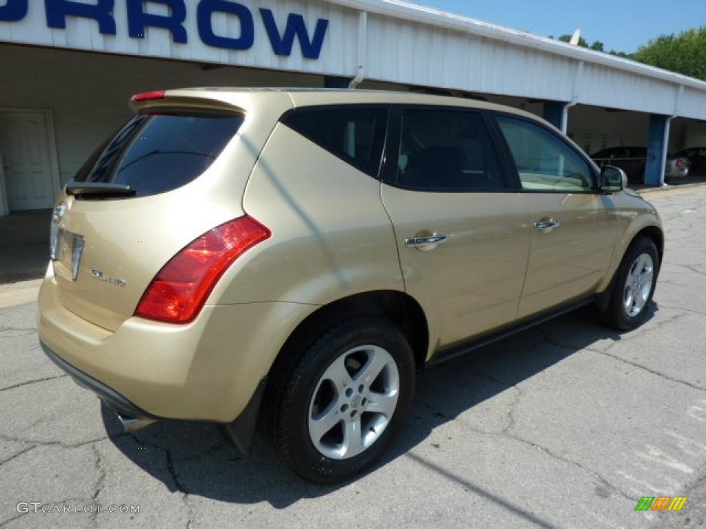 2003 Murano SL AWD - Luminous Gold Metallic / Cafe Latte photo #10