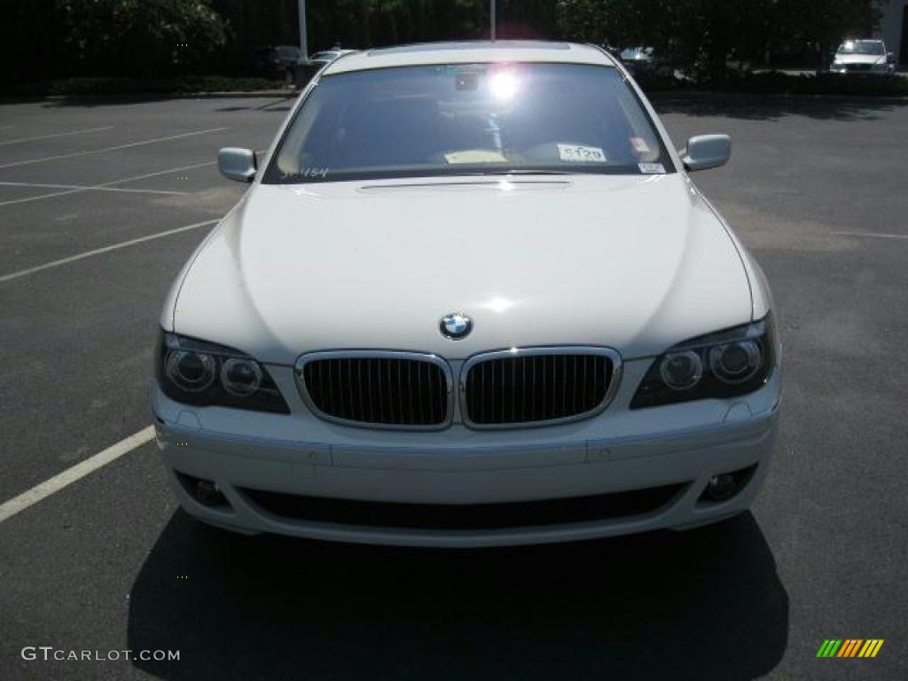 2007 7 Series 750i Sedan - Alpine White / Natural Brown photo #27