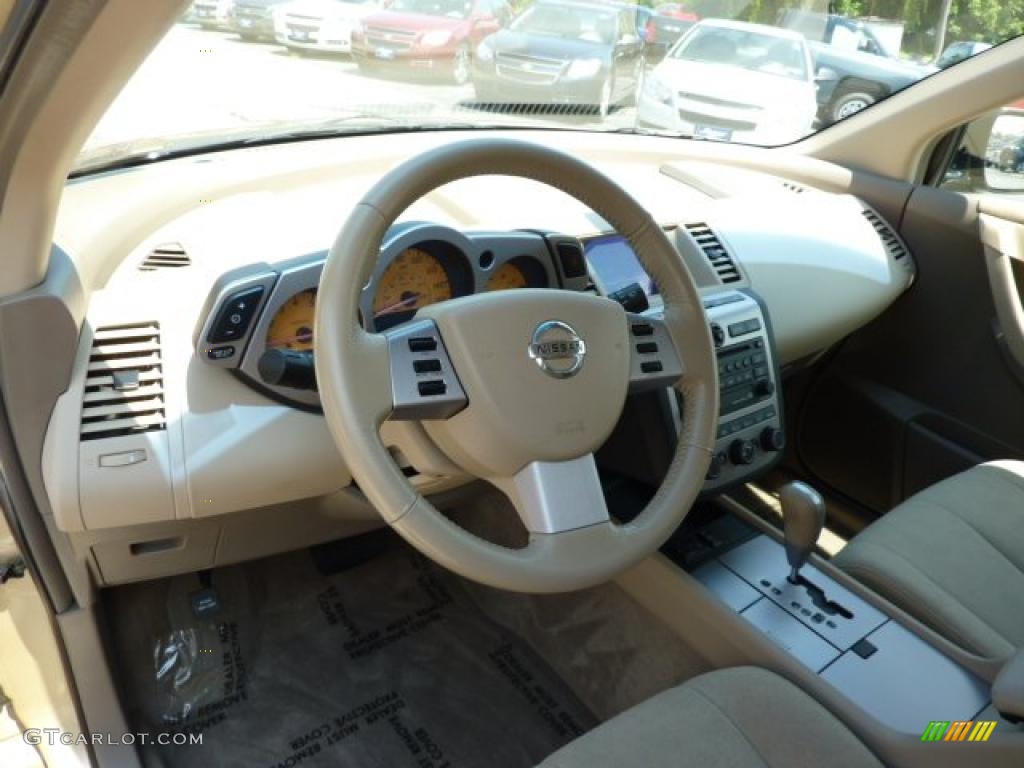 2003 Murano SL AWD - Luminous Gold Metallic / Cafe Latte photo #13