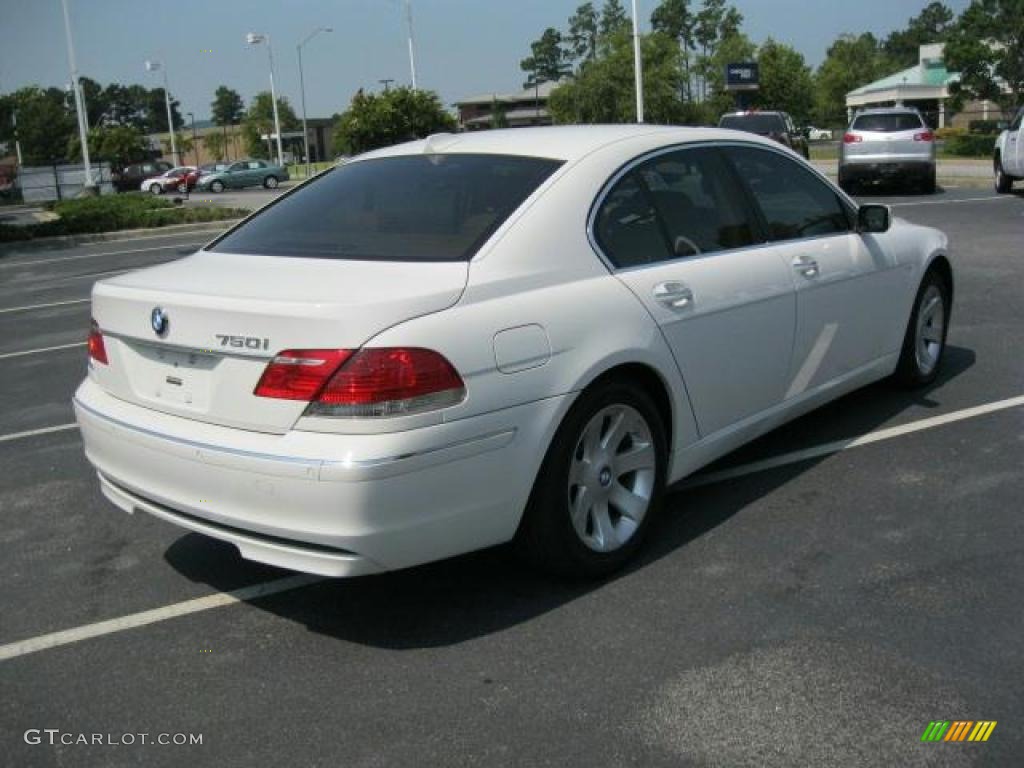 2007 7 Series 750i Sedan - Alpine White / Natural Brown photo #29