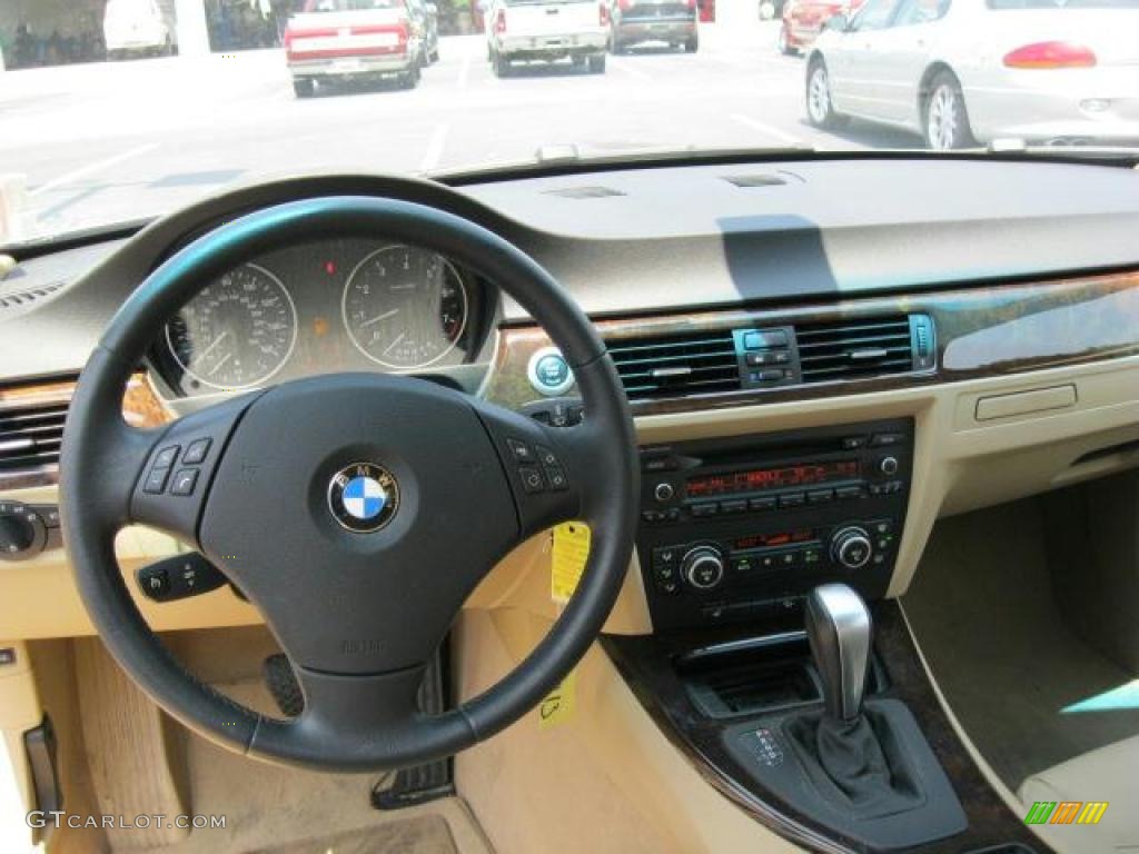 2007 3 Series 328xi Sedan - Arctic Metallic / Beige photo #6