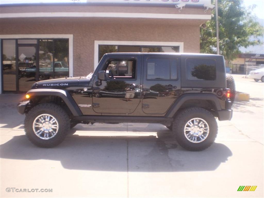 2009 Wrangler Unlimited Rubicon 4x4 - Black / Dark Slate Gray/Medium Slate Gray photo #1