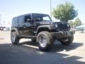 2009 Black Jeep Wrangler Unlimited Rubicon 4x4  photo #3