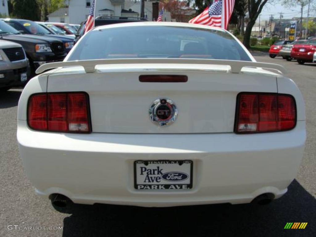 2006 Mustang GT Premium Coupe - Performance White / Red/Dark Charcoal photo #5