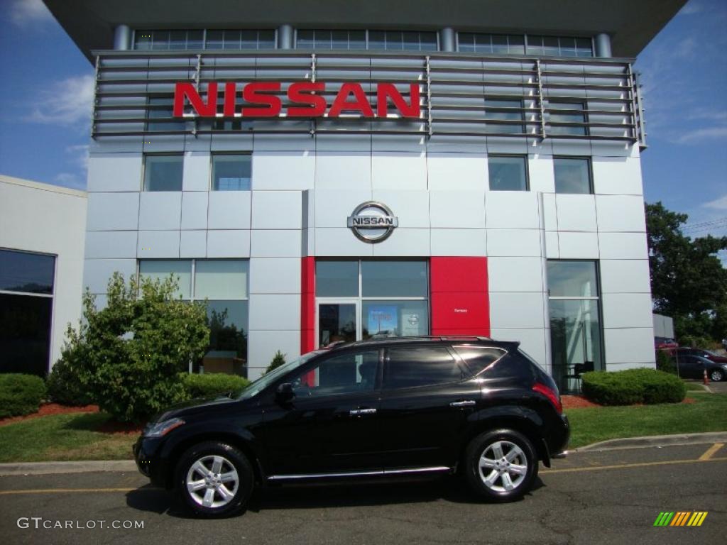 2007 Murano SL AWD - Super Black / Charcoal photo #3