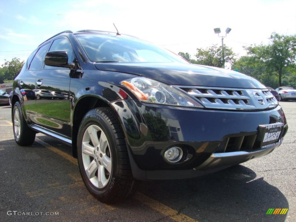 2007 Murano SL AWD - Super Black / Charcoal photo #8