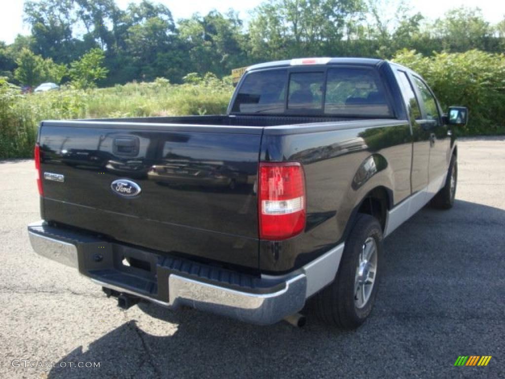2006 F150 XLT SuperCab - Black / Medium/Dark Flint photo #3