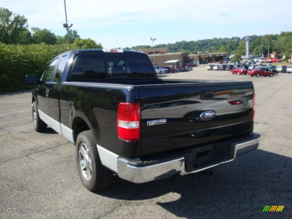 2006 F150 XLT SuperCab - Black / Medium/Dark Flint photo #5