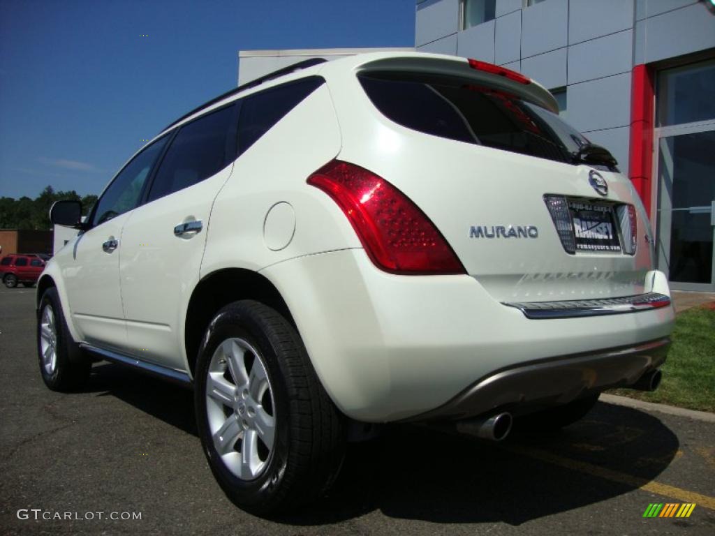 2007 Murano SL AWD - Glacier Pearl White / Cafe Latte photo #4