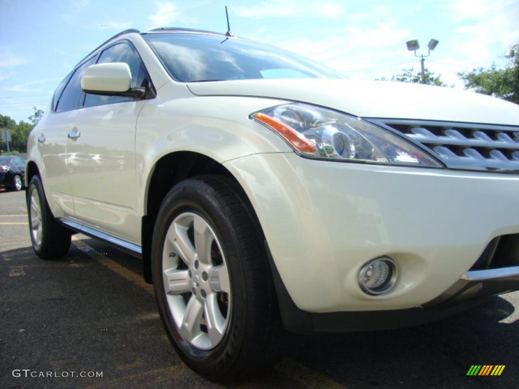 2007 Murano SL AWD - Glacier Pearl White / Cafe Latte photo #18