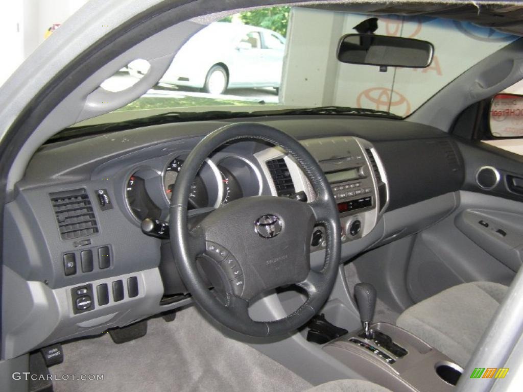 2008 Tacoma V6 Double Cab 4x4 - Silver Streak Mica / Graphite Gray photo #15
