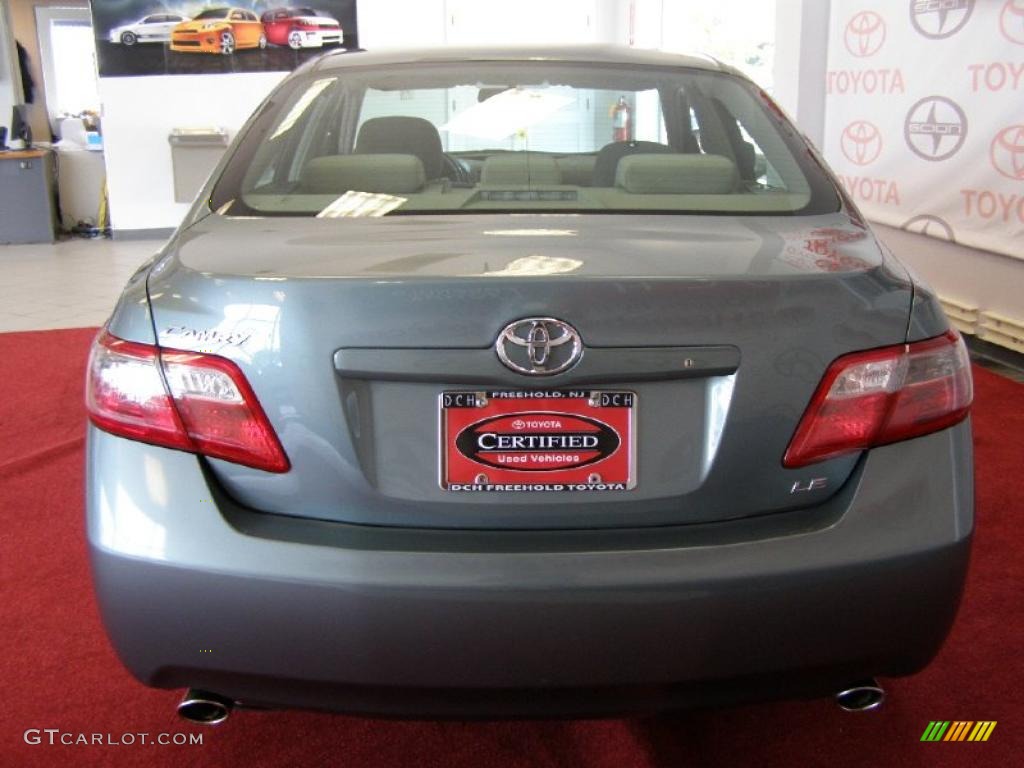 2007 Camry LE V6 - Aloe Green Metallic / Bisque photo #7