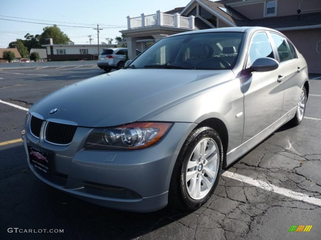 2006 3 Series 325i Sedan - Silver Grey Metallic / Grey photo #12