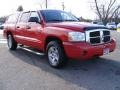 2005 Flame Red Dodge Dakota SLT Quad Cab  photo #7