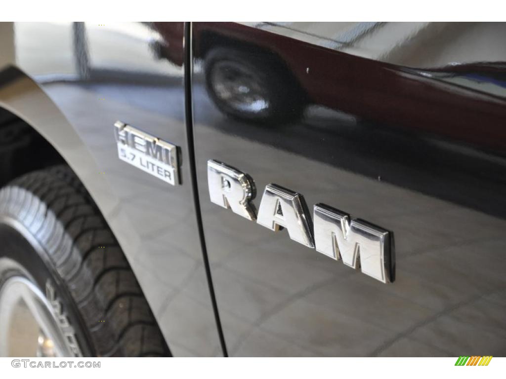 2010 Ram 1500 Big Horn Quad Cab 4x4 - Brilliant Black Crystal Pearl / Dark Slate/Medium Graystone photo #5