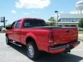2003 Red Clearcoat Ford F250 Super Duty Lariat Crew Cab 4x4  photo #3
