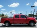 2003 Red Clearcoat Ford F250 Super Duty Lariat Crew Cab 4x4  photo #6