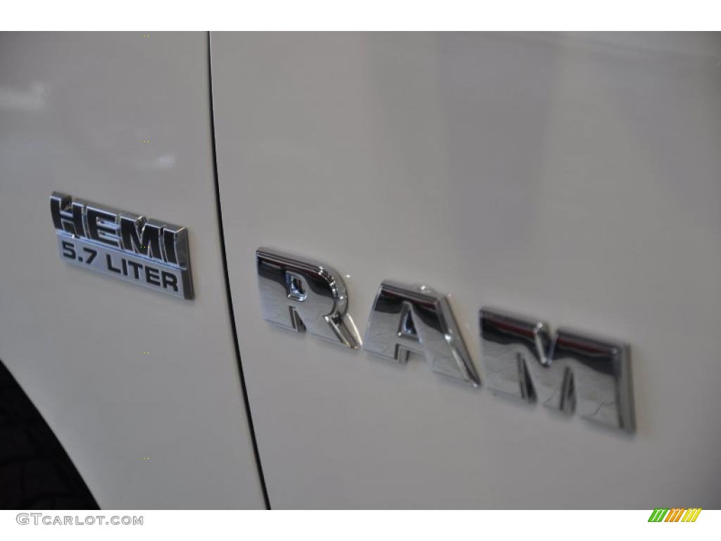 2010 Ram 1500 Big Horn Quad Cab - Stone White / Light Pebble Beige/Bark Brown photo #5