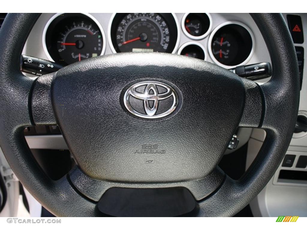 2008 Tundra SR5 Double Cab 4x4 - Super White / Graphite Gray photo #15