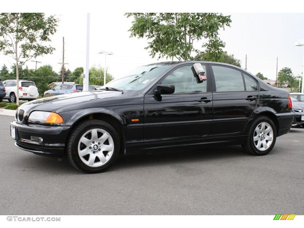 2001 3 Series 325xi Sedan - Jet Black / Sand photo #5