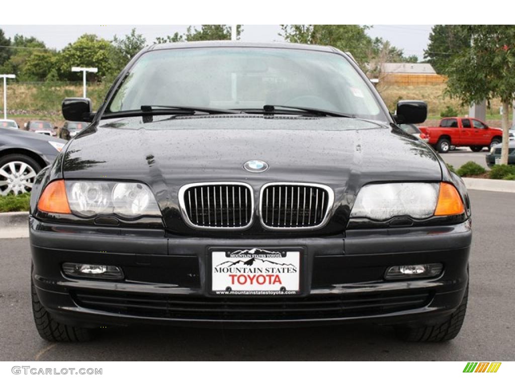 2001 3 Series 325xi Sedan - Jet Black / Sand photo #6