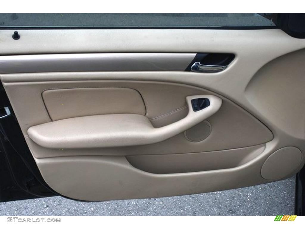 2001 3 Series 325xi Sedan - Jet Black / Sand photo #7