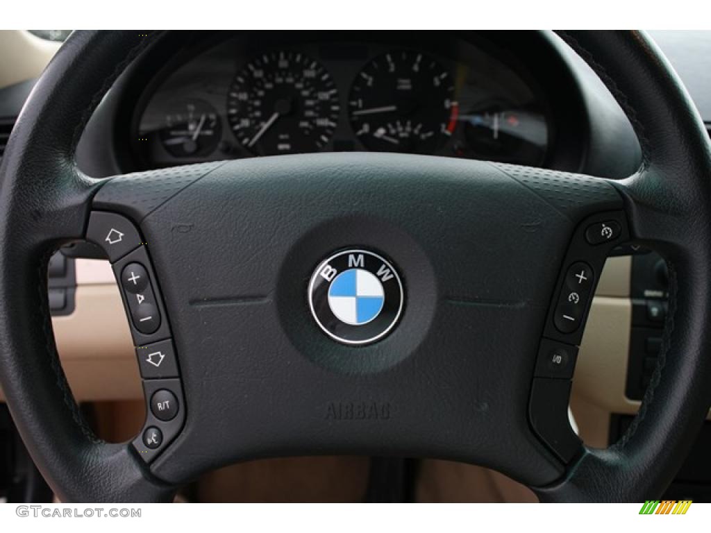 2001 3 Series 325xi Sedan - Jet Black / Sand photo #15
