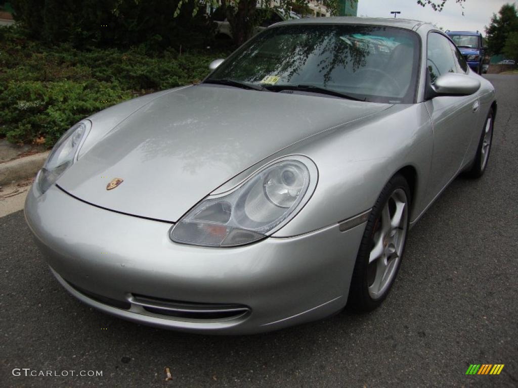 1999 911 Carrera Coupe - Arctic Silver Metallic / Black photo #1