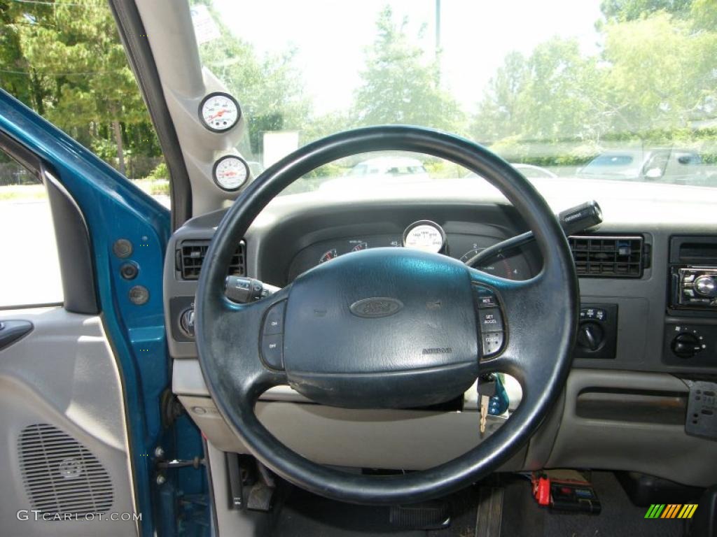 2000 F250 Super Duty XLT Extended Cab 4x4 - Island Blue Metallic / Medium Graphite photo #19