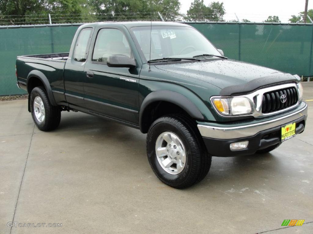 2001 Tacoma V6 Xtracab 4x4 - Imperial Jade Green Mica / Oak Beige photo #1