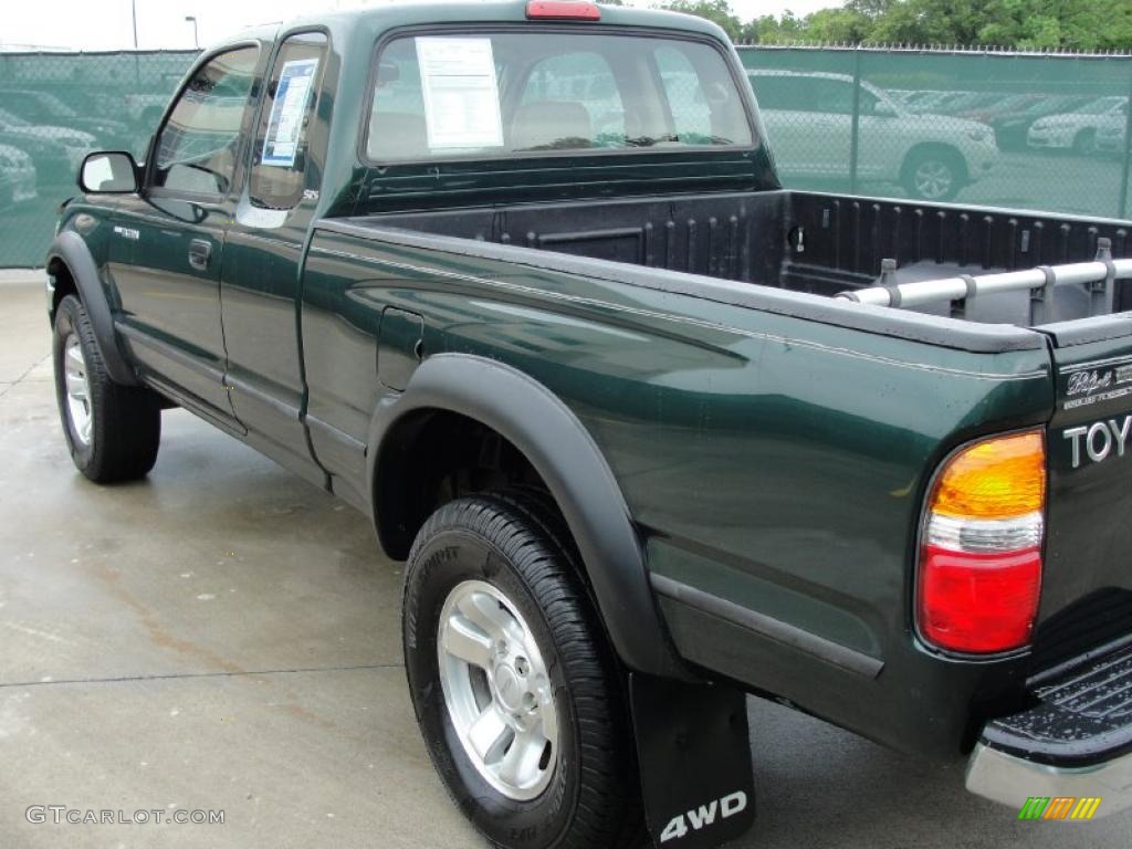 2001 Tacoma V6 Xtracab 4x4 - Imperial Jade Green Mica / Oak Beige photo #5