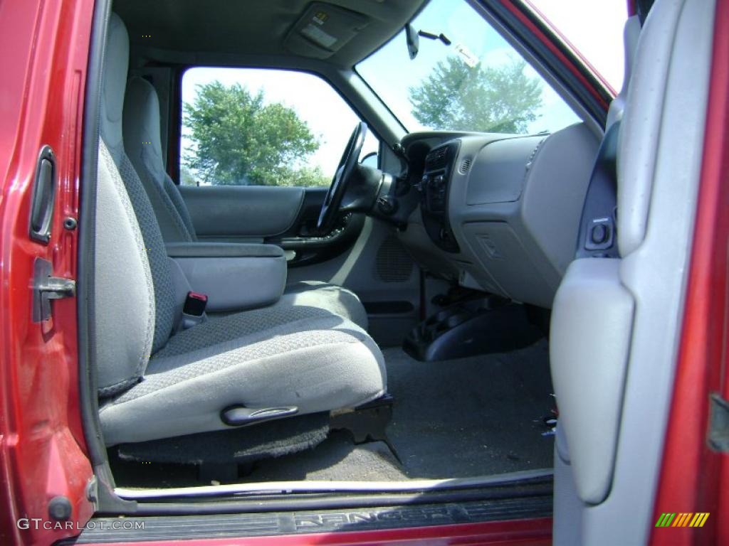 1999 Ranger XLT Extended Cab 4x4 - Toreador Red Metallic / Medium Graphite photo #11