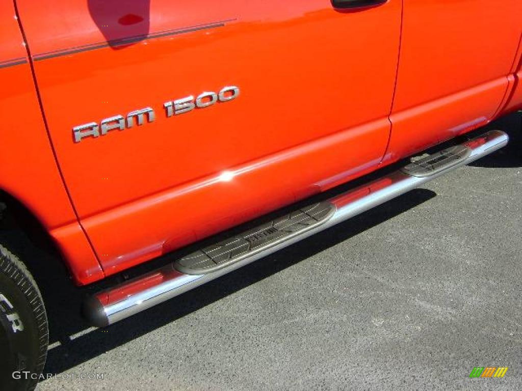 2005 Ram 1500 SLT Quad Cab - Flame Red / Taupe photo #9