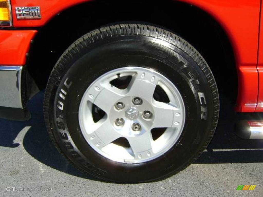 2005 Ram 1500 SLT Quad Cab - Flame Red / Taupe photo #13