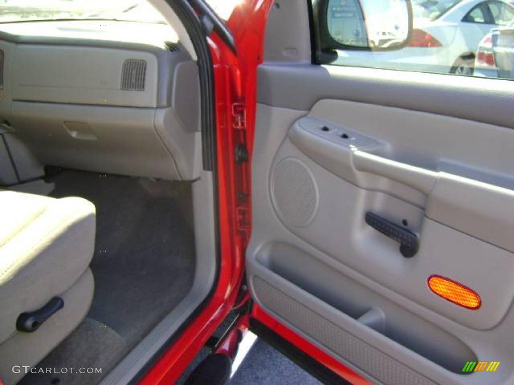 2005 Ram 1500 SLT Quad Cab - Flame Red / Taupe photo #20