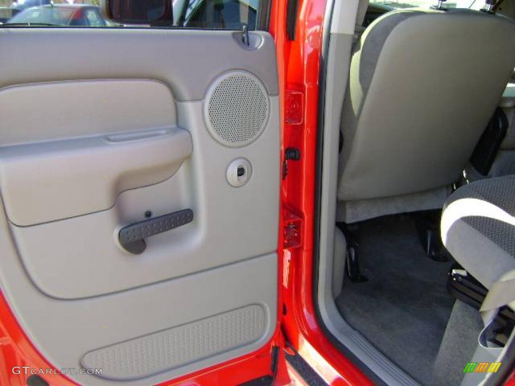 2005 Ram 1500 SLT Quad Cab - Flame Red / Taupe photo #22