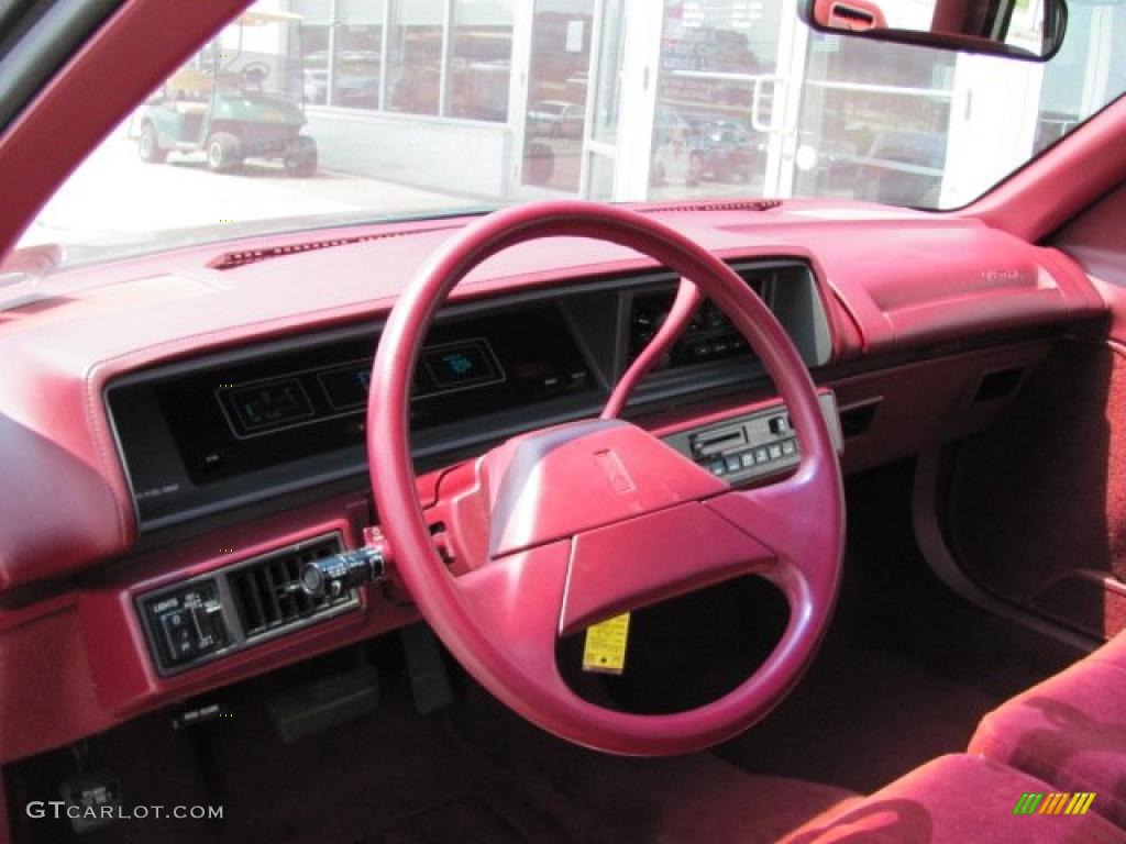 1992 Cutlass Supreme S Sedan - Black / Dark Red photo #13