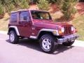 2002 Sienna Red Pearl Jeep Wrangler X 4x4 #33673771