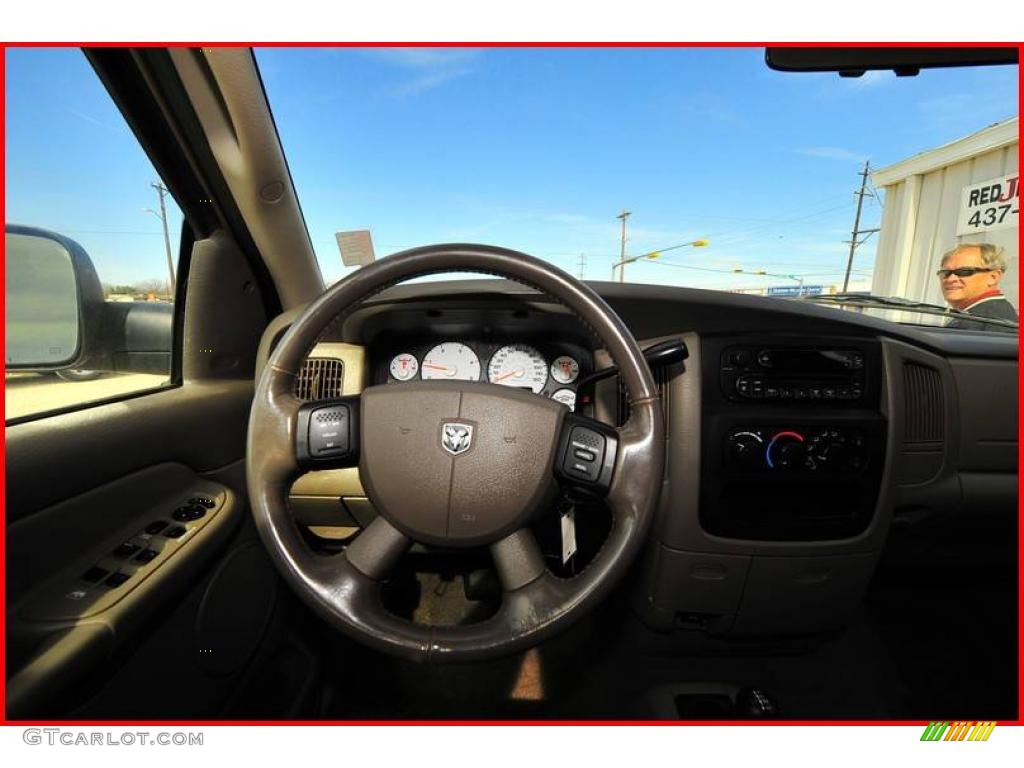 2005 Ram 3500 SLT Quad Cab 4x4 - Light Almond Pearl Metallic / Taupe photo #27