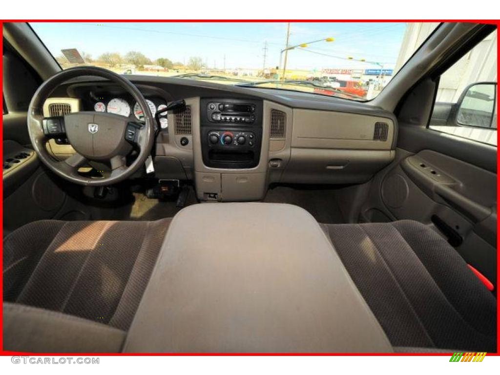 2005 Ram 3500 SLT Quad Cab 4x4 - Light Almond Pearl Metallic / Taupe photo #29
